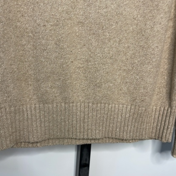 Peter Millar Men’s Shawl Pullover Seaside Sand Sweater Sz M Cotton Flax & Silk - Picture 5 of 16